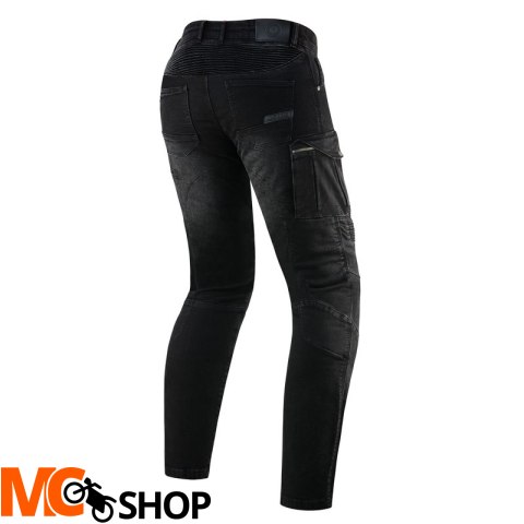 REBELHORN SPODNIE MOTOCYKL JEANS VANDAL DENIM BLAC