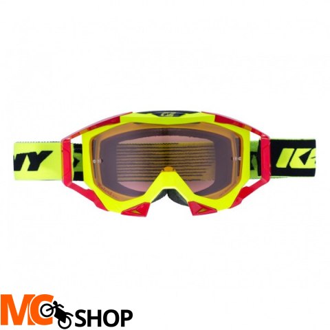 KENNY GOGLE TITANIUM NEON YELLOW RED