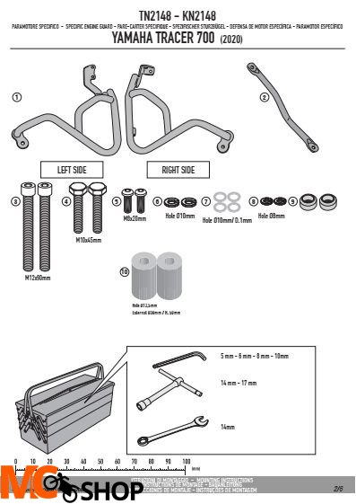 GIVI TN2148 OSŁONA SILNIKA GMOLE YAMAHA Tracer 700