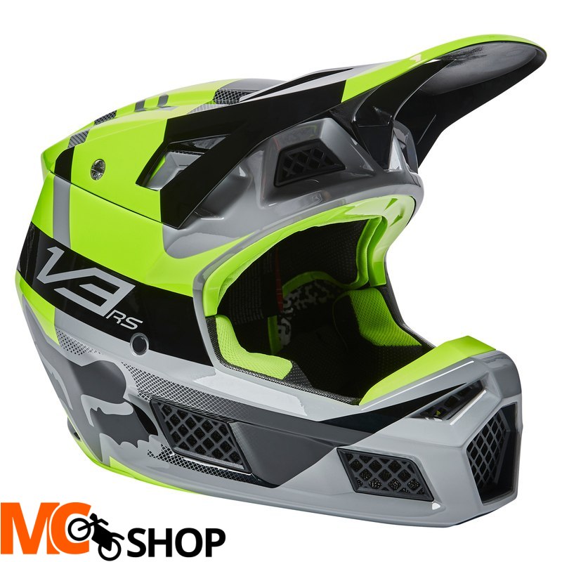 FOX KASK OFF-ROAD V3 RS RIET FLUORESCENT YELLOW