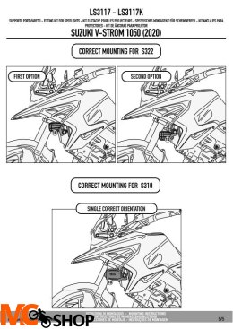 KAPPA LS3117K MOCOWANIE HALOGENÓW KS310 I KS322 SUZUKI