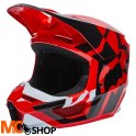 FOX KASK OFF-ROAD JUNIOR V1 LUX FLUORESCENT RED