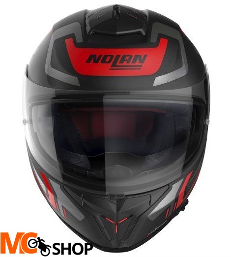 NOLAN Kask integralny N80-8 ALLY N-COM 39 antracytowy/czarny/czerwony/matowy