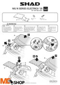SHAD N0LC18ST STELAŻ KUFRA TYŁ NIU N SERIES ELECTRICA 2018-2019