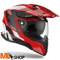 AIROH KASK DUALE COMMANDER BOOST RED GLOSS