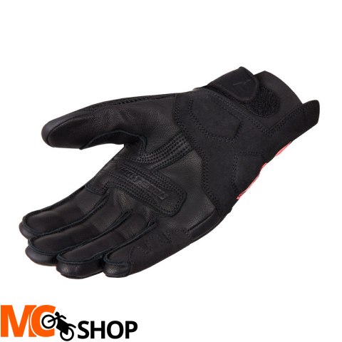 REBELHORN RĘKAWICE SKÓRZANE GAP III BLACK/FLUO RED