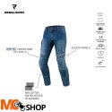 REBELHORN SPODNIE MOTOCYK JEANS VANDAL DENIM BLUE