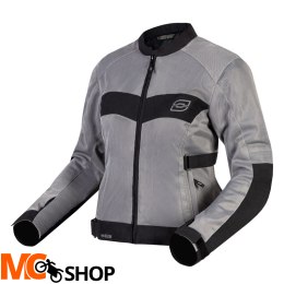 OZONE KURTKA MOTO TEKSTYLNA DART LADY SILVER/BLACK