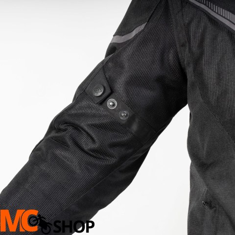 OZONE KURTKA MOTOCYKLOWA TEKSTYLNA FLOW BLACK