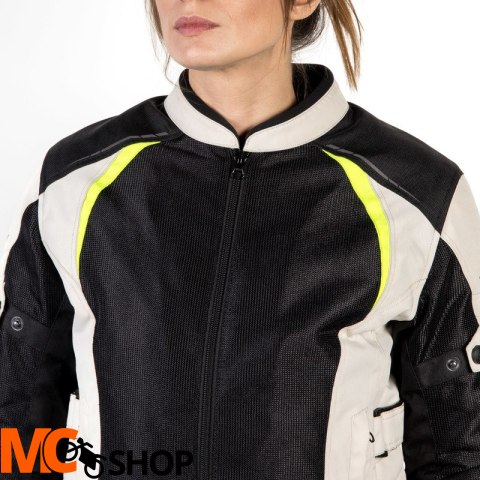 OZONE KURTKA TEKSTYLNA FLOW LADY BLACK/GREY/FL YEL