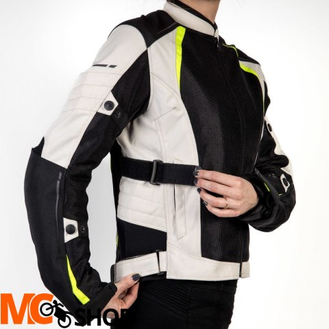 OZONE KURTKA TEKSTYLNA FLOW LADY BLACK/GREY/FL YEL