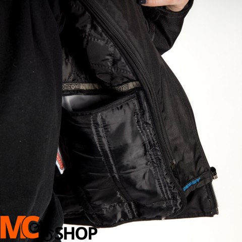 OZONE KURTKA TEKSTYLNA FLOW LADY BLACK/GREY/FL YEL