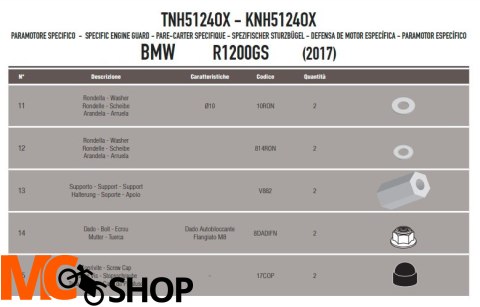 GIVI GMOLE OSŁONA SILNIKA BMW R 1200 GS (17 >18)