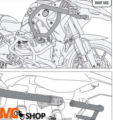 GIVI GMOLE OSŁONA SILNIKA GÓ BMW R 1200 GS 17 >18