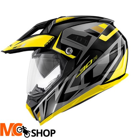 KAPPA KASK OFF ROAD KV30 EVO GRAYER DUAL C M/SZ/ŻÓ
