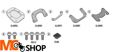 KAPPA ES1186K POSZERZENIE STOPKI BOCZNEJ HONDA FOR