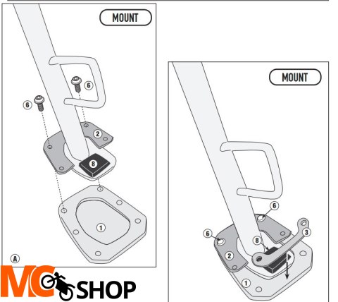 KAPPA ES1186K POSZERZENIE STOPKI BOCZNEJ HONDA FOR