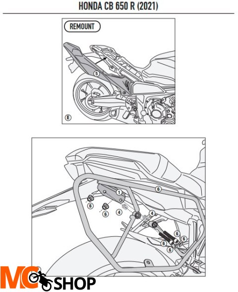 KAPPA ADAPTER DO MONTAŻU STELAŻA POD SAKWY TE1185