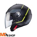 CABERG KASK JET RIVIERA V4X CZA MAT/ŻÓŁTY FL/SZARY