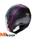 CABERG KASK JET RIVIERA V4X CZARNY MAT/FUKSJA/SZAR