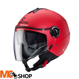 CABERG KASK JET Z BLENDĄ RIVIERA V4X CZERWONY MAT