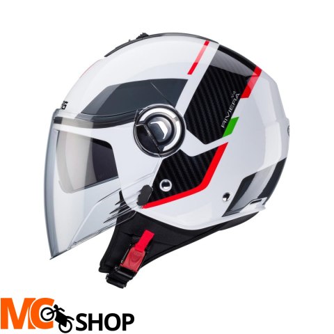 CABERG KASK OTWARTY JET Z BLENDĄ RIVIERA V4X ITALI