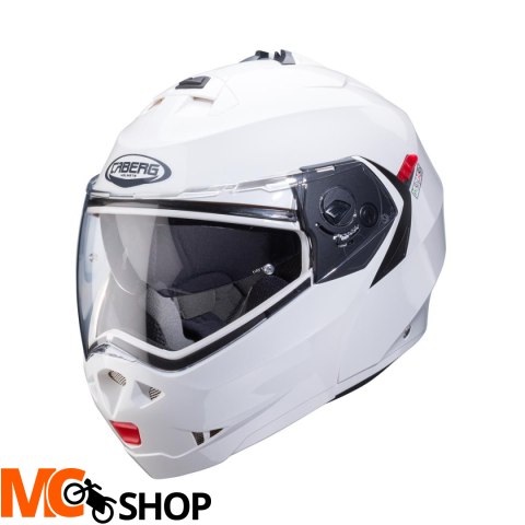 CABERG KASK SZCZĘKOWY FLIP-UP DUKE X BIAŁY POŁYSK