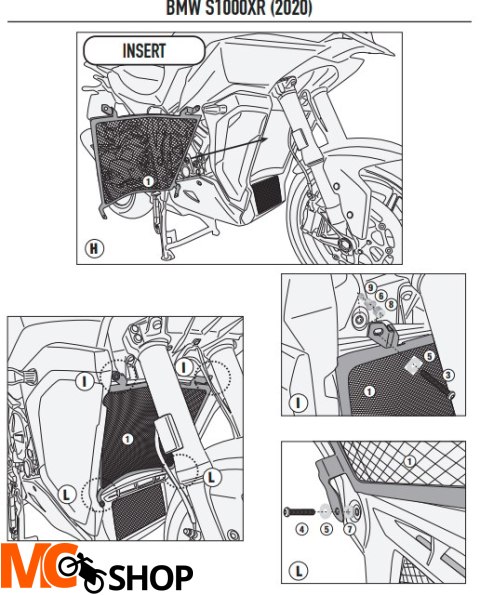 GIVI OSŁONA CHŁODNICY BMW S 1000 XR (20 > 22)