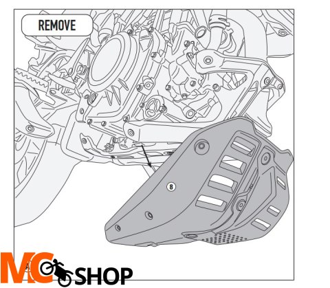 GIVI OSŁONA MISKI OLEJOW KTM 390 Adventure 20 > 22