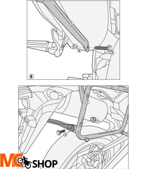 GIVI STELAŻ KUFRÓW BOCZNYCH MONOKEY YAMAHA XT1200