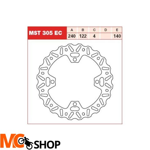 TRW Tarcza hamulcowa TRW MST305EC SUZUKI MR-Z 250