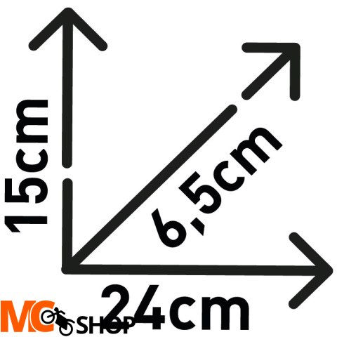 KAPPA TORBA NA KIEROWNICĘ 3L CZARNY 15X6,5X24CM