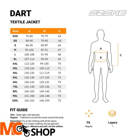 OZONE KURTKA MOTOCYKLOWA TEKSTYLNA DART CAPPUCINO