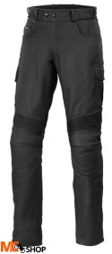 BUSE Spodnie motocyklowe skórzane Cargo czarne