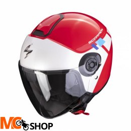 SCORPION KASK OTWARTY EXO-CITY II MALL RED-WH-BLUE