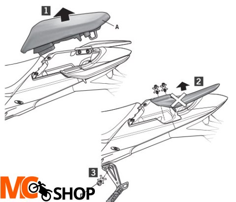 SHAD STELAŻ KUFRA TYŁ DO HONDA CB 500 F ( 13-14 )