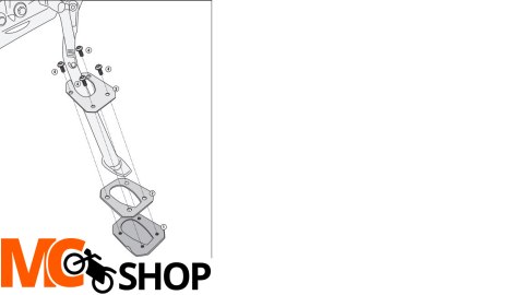 GIVI 2021 POSZERZENIE DODATKOWE STOPKI HUSQVARNA N