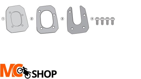 GIVI 2021 POSZERZENIE DODATKOWE STOPKI MOTO GUZZI