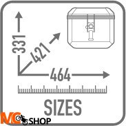 GIVI KUFER CENTRALNY TREKKER ALASKA 44LT BLACK LIN