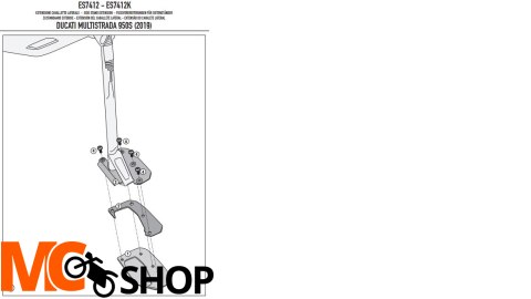 GIVI POSZERZENIE DODATKOWE STOPKI DUCATI Multistra