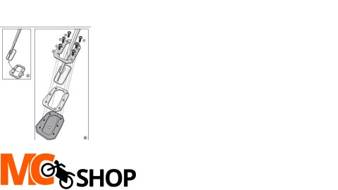 GIVI POSZERZENIE DODATKOWE STOPKI HARLEY DAVIDSON