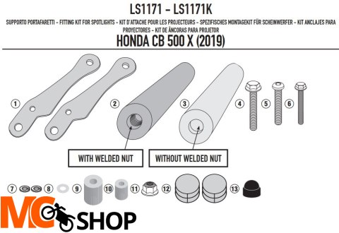 KAPPA MOCOWANIE HALOGENÓW KS310 I KS322 HONDA CB