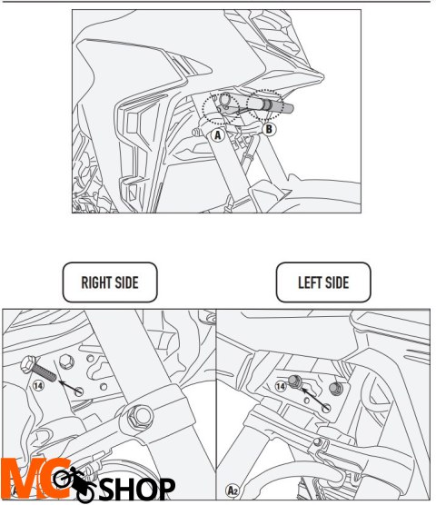 KAPPA MOCOWANIE HALOGENÓW KS310 I KS322 HONDA CB