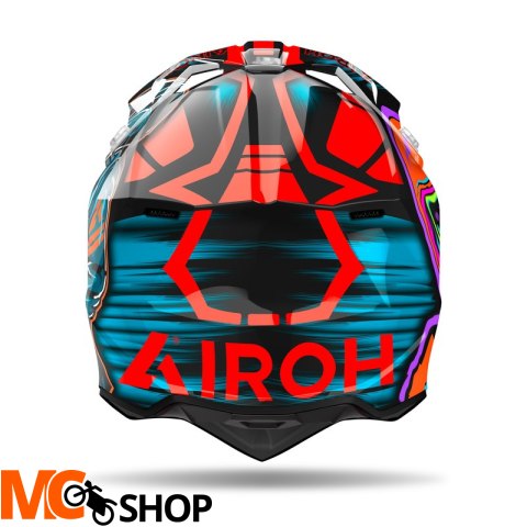 AIROH KASK OFF-ROAD WRAAAP CYBER ORANGE GLOSS