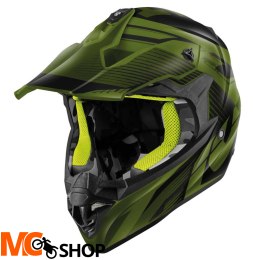 GIVI KASK CROSS 60.1 FRESH CZARNY/ZIELONY/ŻÓŁTY