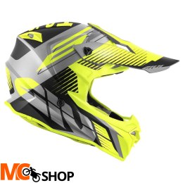 GIVI KASK CROSS 60.1 FRESH ECE SZARY/CZAR/ŻÓŁT MAT