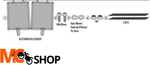 KAPPA OSŁONA CHŁODNICY BMW R 1300 GS '24-CZARNA