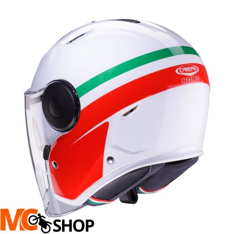 CABERG KASK JET Z BLENDĄ SOHO ZEPHYR BIAŁY/ZI/CZE