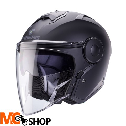 CABERG KASK OTWARTY Z BLENDĄ MODEL SOHO CZARNY MAT