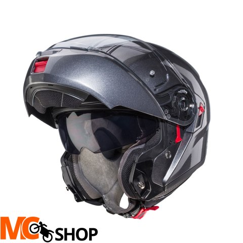 CABERG KASK SZCZĘKOWY FLIP-UP LEVO X SZARY METALIK
